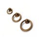 B1022 FURNITURE KNOB DROP RING / ANTIQUE  CLASSIC-PORCELAIN COLLECTION