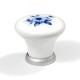 M040 FURNITURE KNOB / WHITE-BLUE  CLASSIC-PORCELAIN COLLECTION