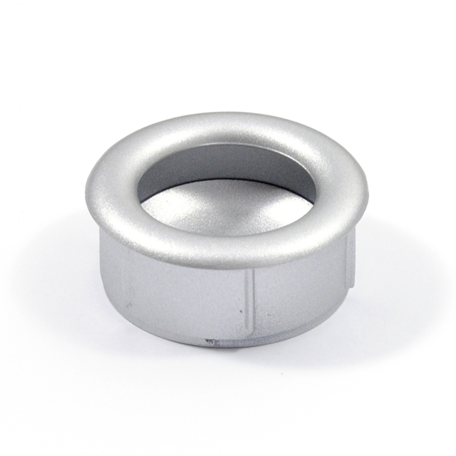INSET PULL PLASTIC ROUND D.35 / MATT CHROME 