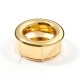 GOLD INSET PULL PLASTIC ROUND D.35 INSET HANDLES