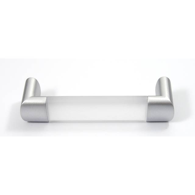 R993 MAT CHROME- PLEXIGLASS FURNITURE HANDLE 128mm