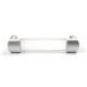 R993 MAT CHROME- PLEXIGLASS FURNITURE HANDLE 128mm MODERN COLLECTION
