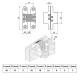 INOX FURNITURE CONCEALED HINGE / 45mm
