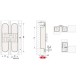 3D ADJUSTABLE CONCEALED DOOR HINGE 100x22 / NICKEL