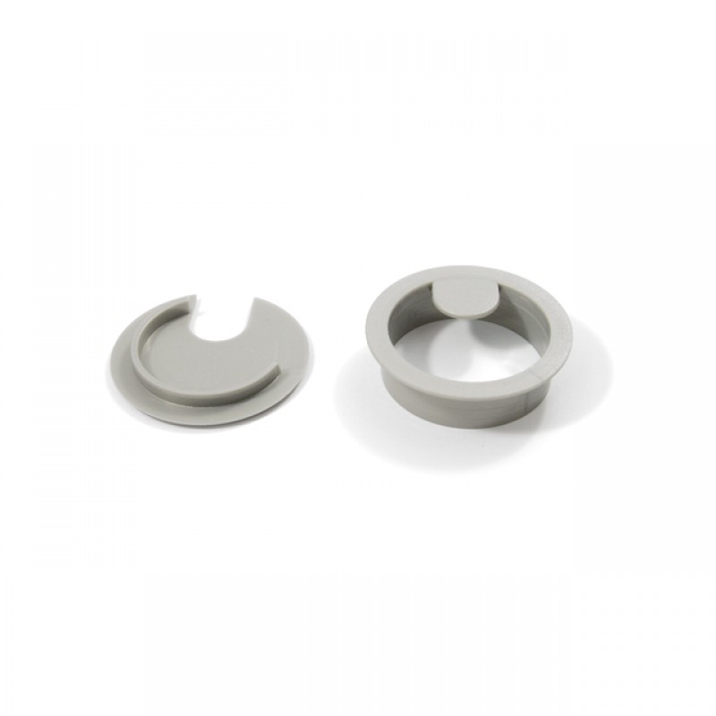 DESK GROMMET D.60 / GRAY CABLE HOLE COVERS - POWER BOXES