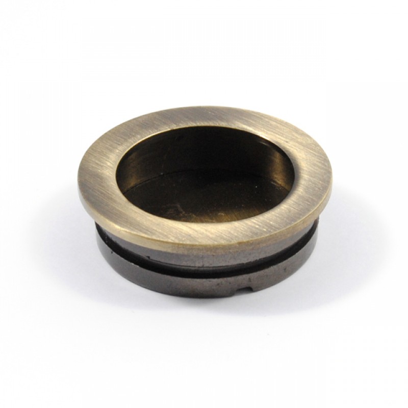 ANTIQUE INSET PULL ROUND D.35 INSET HANDLES