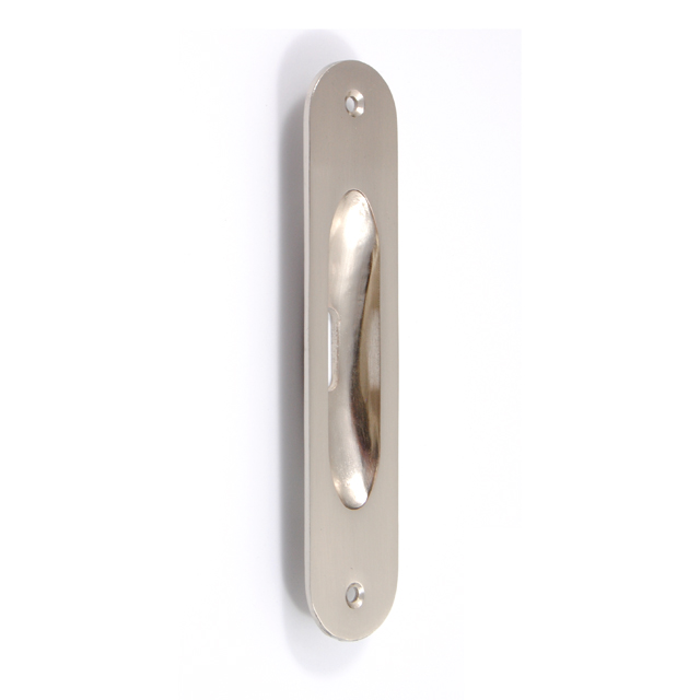 OVAL PULL FOR SLIDING DOOR WITH HOLE / MATT NICKEL 