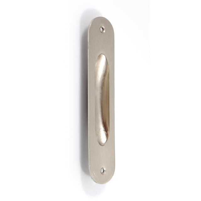 OVAL MAT NICKEL PULL FOR SLIDING DOOR WITHOUT HOLE