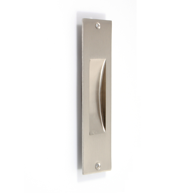 SQUARE PULL FOR SLIDING DOOR WITHOUT HOLE / MATT NICKEL 