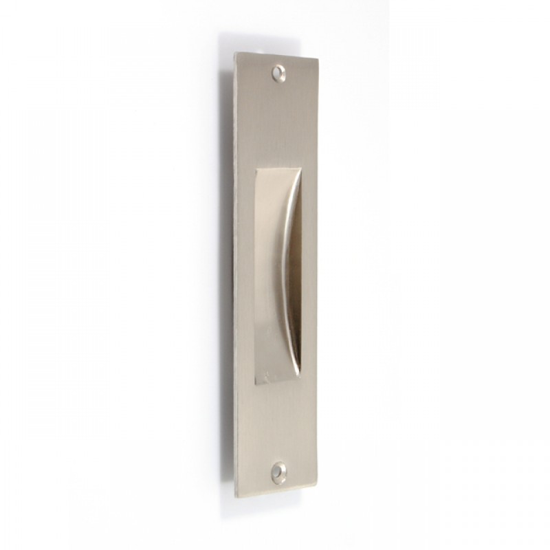 SQUARE PULL FOR SLIDING DOOR WITHOUT HOLE / MATT NICKEL 