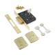 EXTRA SECURITY SAFELOCK 2x1(DEADBOLT) GEVY / MAT GOLD