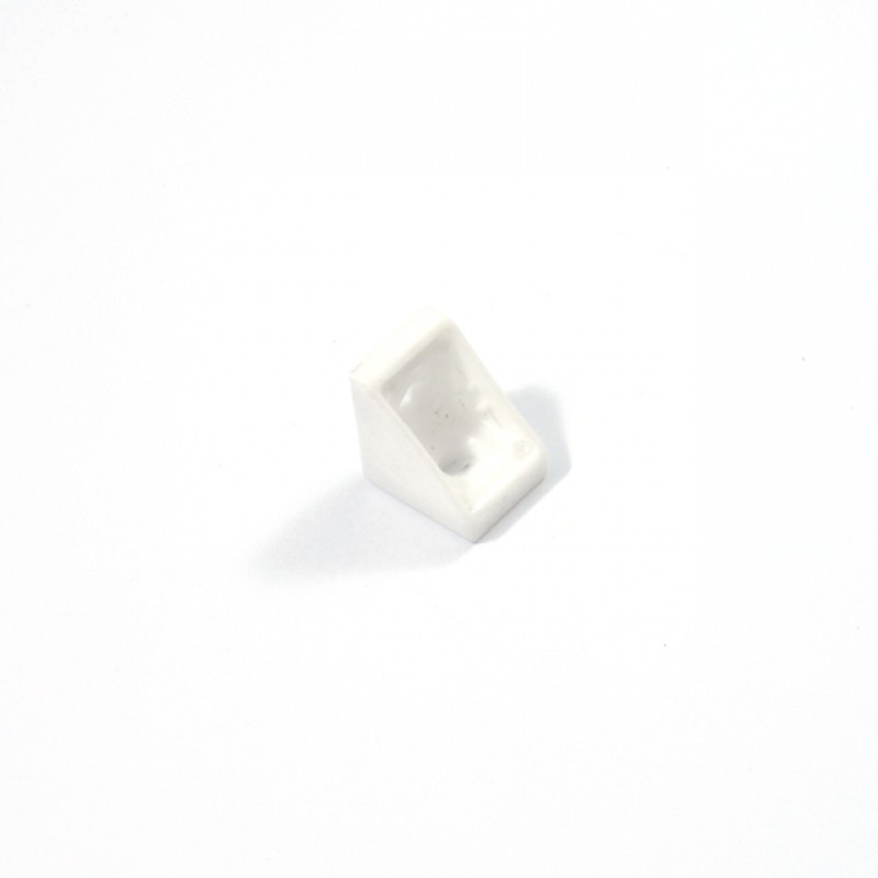 BACK BOARD CORNER CONNECTOR 18mm WHITE EXTERNAL FURNITURE BRACKETS - CORNER BRACKETS