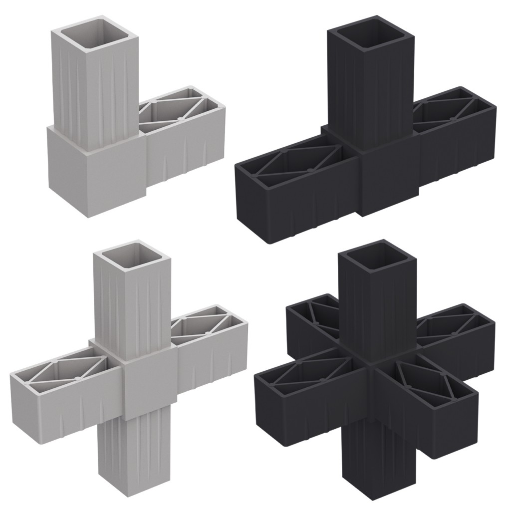 SQUARE TUBE 40x40 SHELF SYSTEM