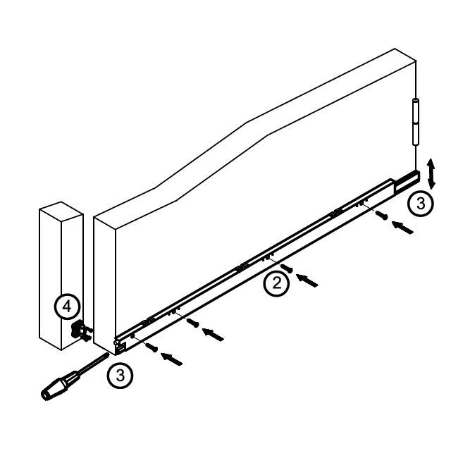 EXTERNAL AUTOMATIC WINDBREAK PANEL 100 / NICKEL