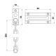 DOOR CHAIN LOCK / MAT NICKEL CATCHES AND LATCHES