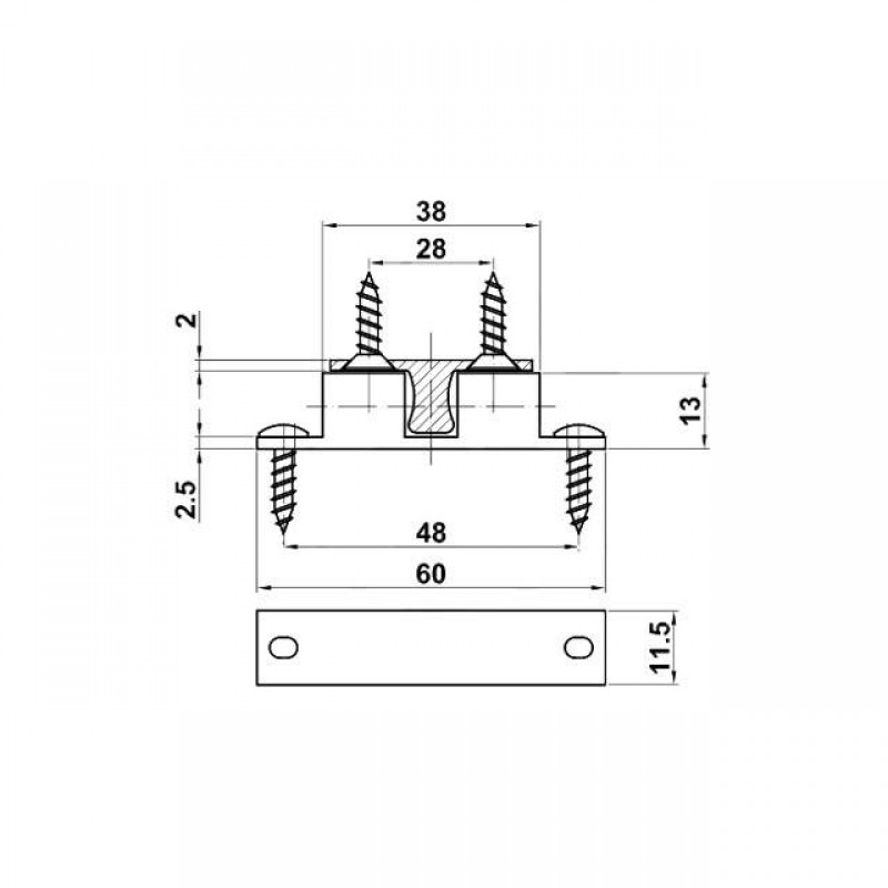 CATCHE WITH BALLS 60 NICKEL