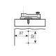 MOUNTING PLATE INDAUX B' 0mm D.35 INDAUX B HINGES