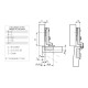 D.26 INDAUX MINI HINGE / HALF OVERLAY D.26 INDAUX MINI HINGES