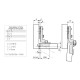 D.26 INDAUX MINI HINGE / FOR INSET DOOR D.26 INDAUX MINI HINGES