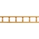 WOODEN SMALL DECORATIVE RAIL 1m / OAK