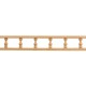 WOODEN SMALL DECORATIVE RAIL 1m / BEECH WOODEN SMALL RAILS