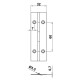 CONTINUOUS HINGE PER METER / INOX  PIANO HINGES