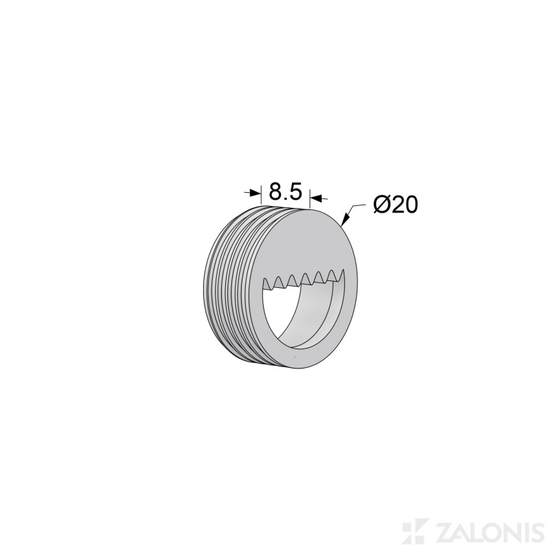 ΑΝΑΡΤΗΡΑΣ ΧΩΝΕΥΤΟΣ Φ.20x8.5 / ΛΕΥΚΟ ΑΝΑΡΤΗΡΕΣ