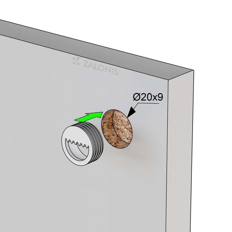 ΑΝΑΡΤΗΡΑΣ ΧΩΝΕΥΤΟΣ Φ.20x8.5 / ΛΕΥΚΟ ΑΝΑΡΤΗΡΕΣ