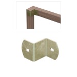 ΓΩΝΙΑ ΣΥΝΔΕΣΗΣ ΖΗΤΑ / 40x33x2.5 mm / ΙΡΙΔΙΟ
