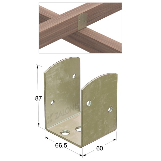 ΠΙ ΣΥΝΔΕΣΗΣ / 66x60x87 mm / ΙΡΙΔΙΟ