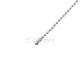 BALL CHAIN CLIP FASTENER / NICKEL