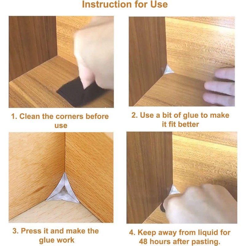 TRIANGLE DUST CORNER GUARD / WHITE