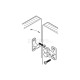 PLASTIC CLOSET ROLLER CATCH / WHITE CATCHES