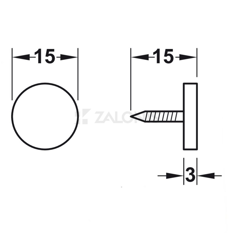 BROWN ADJUSTABLE MAGNETIC CATCH / 4 Kg FURNITURE MAGNETS