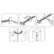 ADJUSTABLE SAFETY LOCK / WHITE