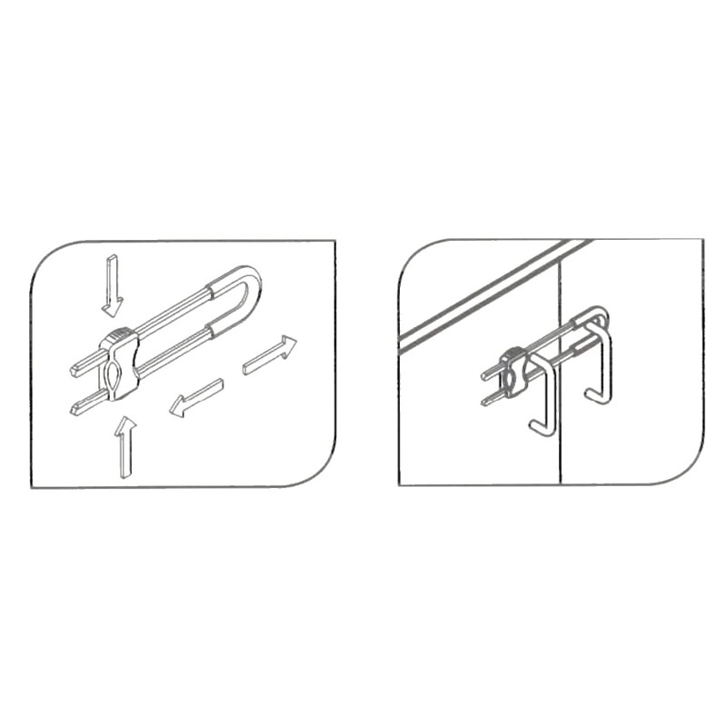CAPBOARD LATCH / WHITE