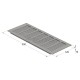 VENTILATION GRILLE COVER 12x30cm / MAT ALUMINIUM