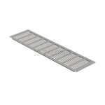 VENTILATION GRILLE COVER 12x45 cm / MAT ALUMINIUM