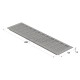 VENTILATION GRILLE COVER 12x45 cm / MAT ALUMINIUM