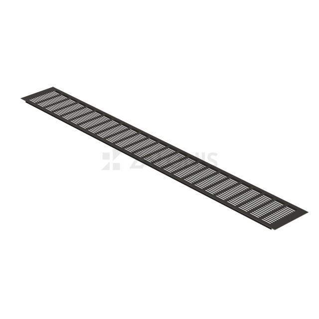 VENTILATION GRILLE COVER 12x100 cm / MAT BLACK