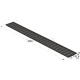 VENTILATION GRILLE COVER 12x100 cm / MAT BLACK