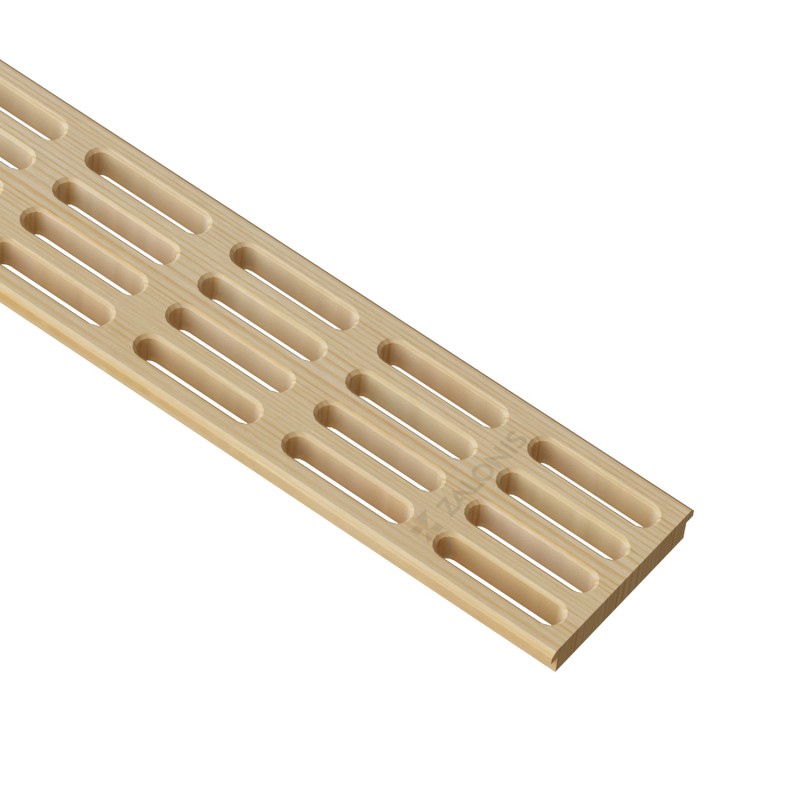 WOODEN VENTILATION GRILLE COVER 7.8x100cm / ASH WOOD