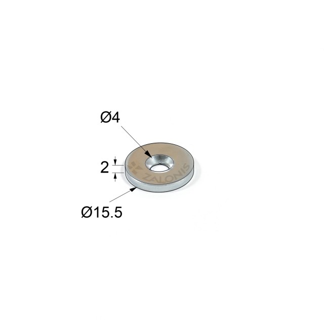 STEEL WASHER FOR MAGNETIC PUSH / GALVANIZED