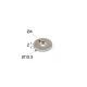 STEEL WASHER FOR MAGNETIC PUSH / GALVANIZED