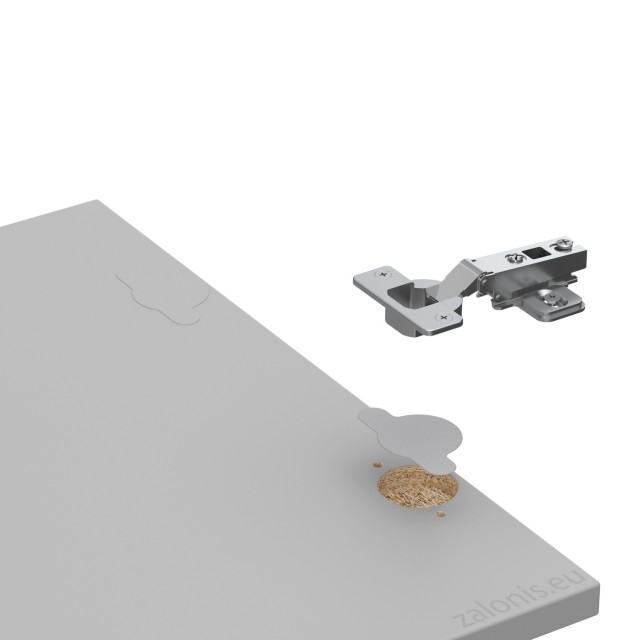 ADHESIVE HINGE HOLE COVER D.38 / GRAY