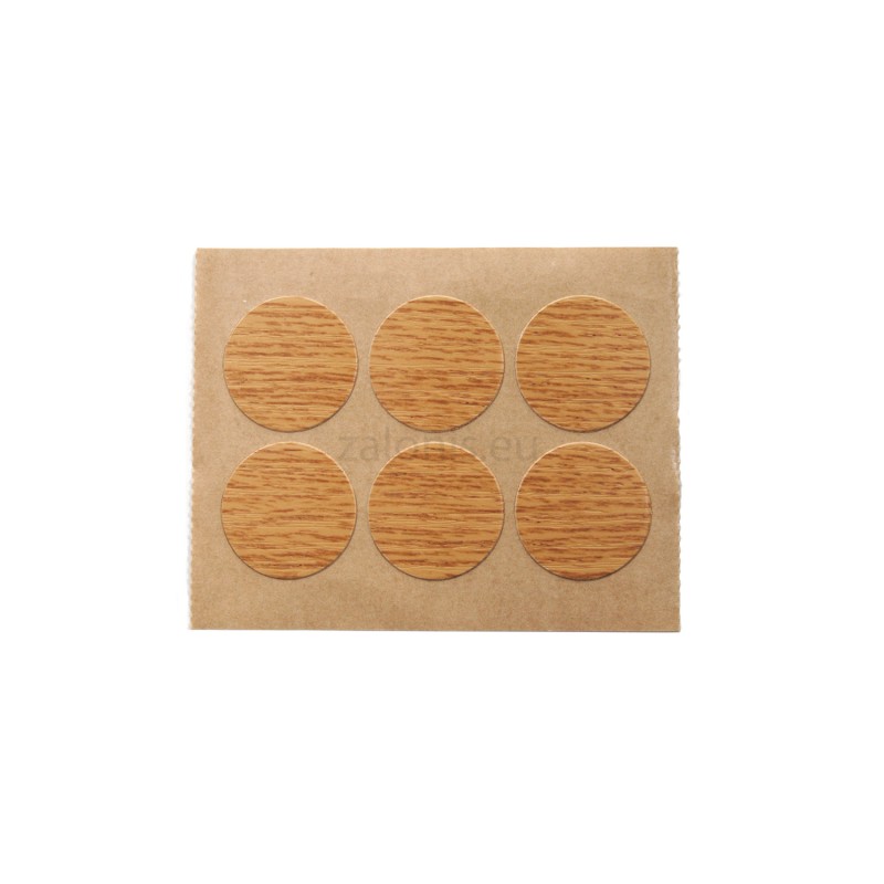 ADHESIVE HOLE COVER D.25 MIDTONE OAK