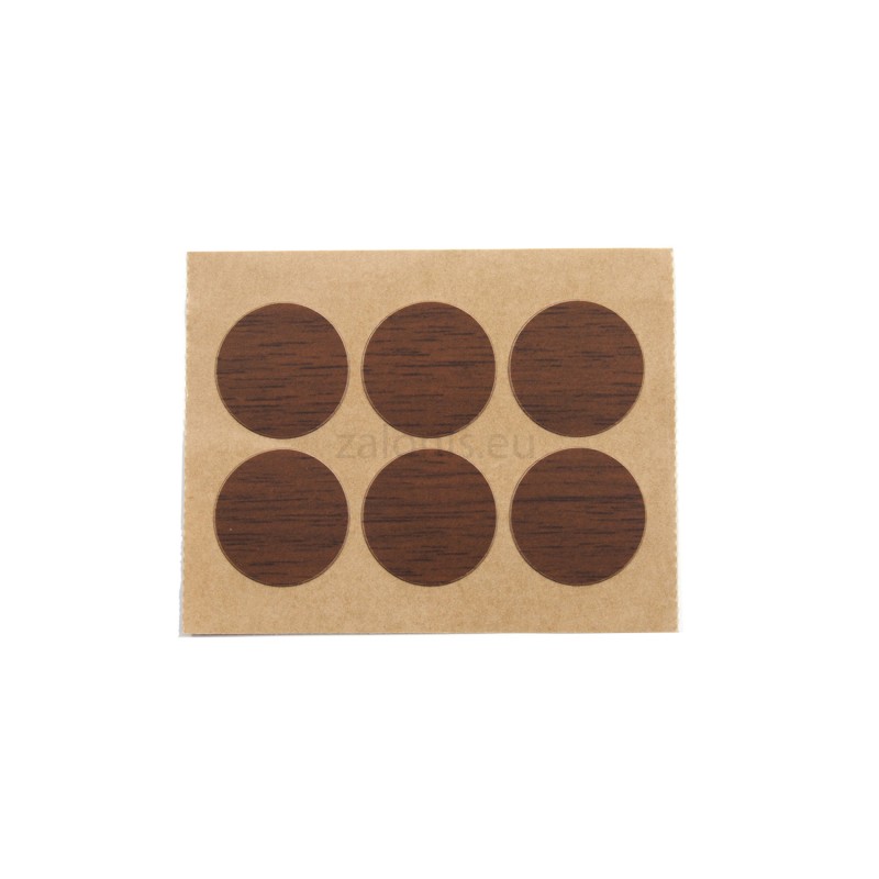 ADHESIVE HOLE COVER D.25 WALNUT