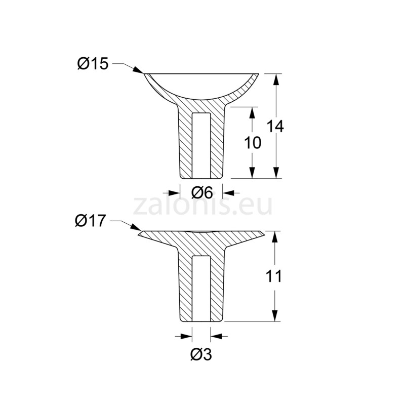 SHELF SUCTION CUP Νο0 SHELF SUCTION CUPS