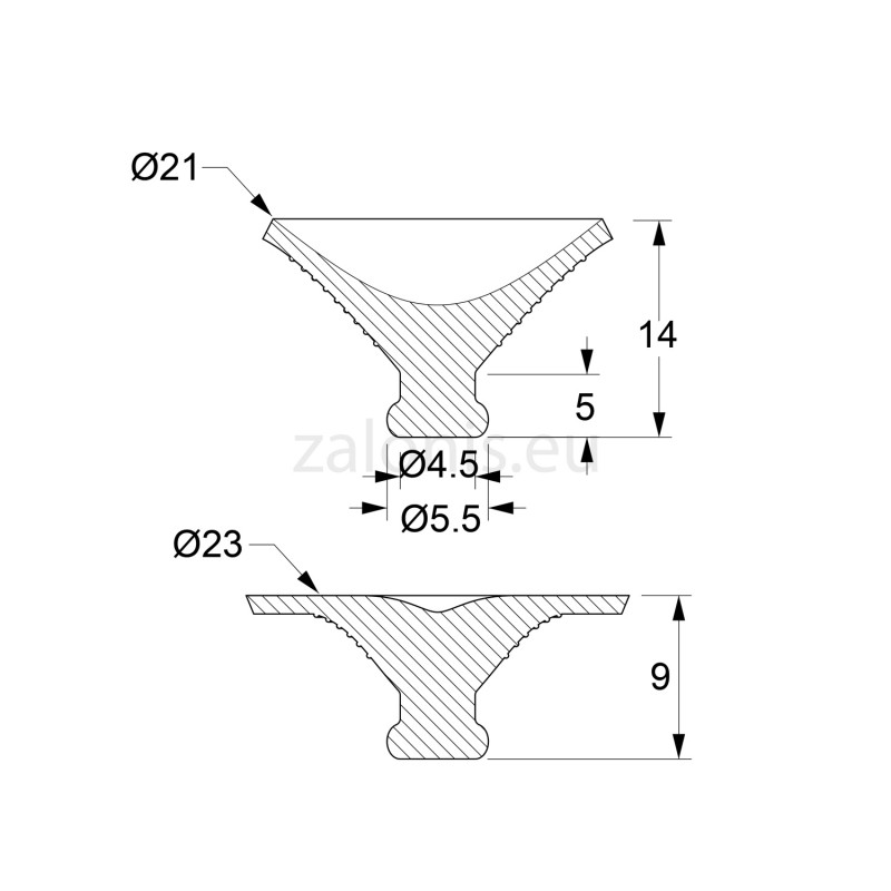 SHELF SUCTION CUPS Νο2