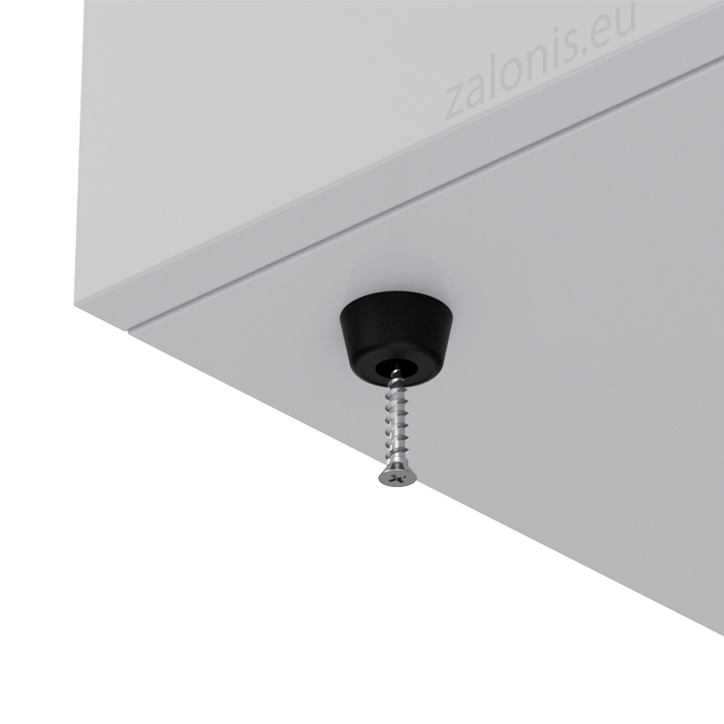 ΠΑΤΙΝΙ ΒΙΔΩΤΟ Φ21 Υ12mm / ΜΑΥΡΟ
